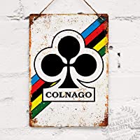 SIGNCHAT Colnago Cartel de Metal para decoración de Bicicleta- Estilo Vintage- 20 x 30 cm